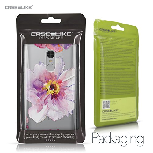 CASEiLIKE Funda Redmi Note 4  Carcasa Xiaomi Redmi Note 4  Acuarela Floral 2231  TPU Gel Silicone Protectora Cover