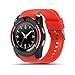 Produktbild Smart Watch rund Gesicht, penvi Wireless Smart Watch Touch Bildschirm Smart Armband Uhr für Android iPhone rot rot