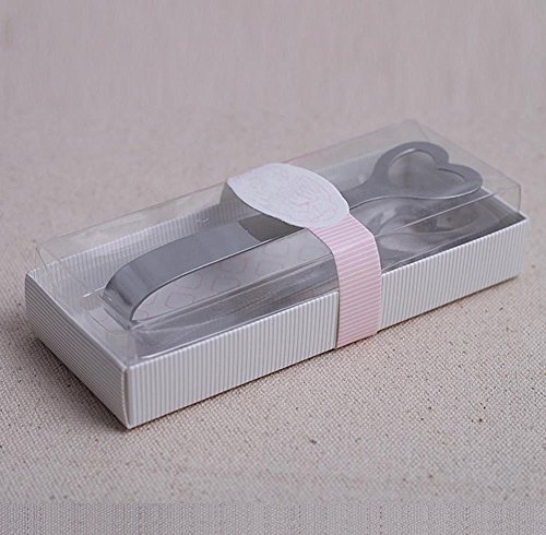 DaoRier Edelstahl Love Heart Zuckerzange Eiszange Ice Tongs Hochzeit Favorisiert für Lebensmittel Salat Süßes Brot Buffet Bar BBQ - 8