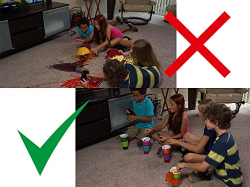 Snacky Magic – 2in1-Drink-Snack-Becher TV Original BCdirekt (Grün/Orange) - 3