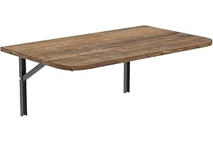 ‎AKKE AKKE Wandklapptisch mit abgerundete Ecken für Küche Zimmer Wohnzimmer Kinderzimmer 100 cm x 60 cm, Wandtisch klappbar, Klappbarer Wandtisch Küchentisch Kindertisch, Klapptisch Klappschreibtisch Küche