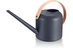 BAYIDUN Gießkanne für Zimmerpflanzen, Klein Indoor Blumengießkanne mit langem Auslauf, Gießkanne 1,7 l, 50 oz, 1/2 Gallone für Topfpflanzen, Außenpflanzen, Kräutergarten, Blumen, Sukkulenten (grau)