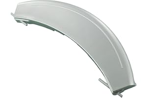 Paxanpax Kunststoff Waschmaschinentürgriff kompatibel mit BSH Bosch WAE Maxx 7 VarioPerfect/WM14E iQ300 VarioPerfect Serie, silber, 19-BS-63