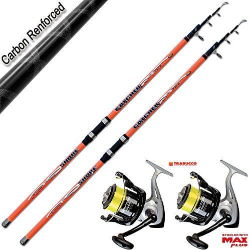 Kit Surf 2 Rods Catcher 420 200 gr + 2 Reels Dayton 6500