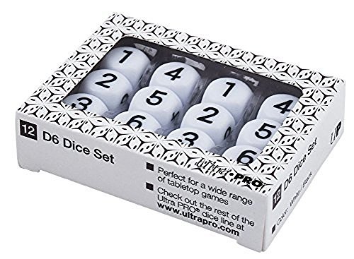 Preisvergleich Produktbild Ultra Pro Dice Set D6 White (12)