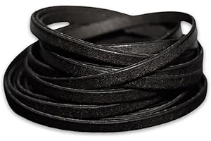 YZROHYI Cordino In Cuoio 5 Mm Piatto,Filo Cuoio per Bracciali,Laccio Cuoio per Collane,Corda In Pelle Marrone,Stringa Cuoio per Gioielli,Cinturino In Pelle,Cordoncino Piatto In Vera,Cordino Pelle