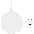 Belkin BoostCharge Wireless Charging Pad 10W (Qi-Certified Fast Wireless Charger for iPhone, Samsung, Google, more), White