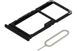 MMOBIEL Ersatz-SIM-Kartenfach, kompatibel mit Xiaomi Note 7 / Redmi Note 7 Pro, inkl. SIM-Kartenhalter, Schwarz