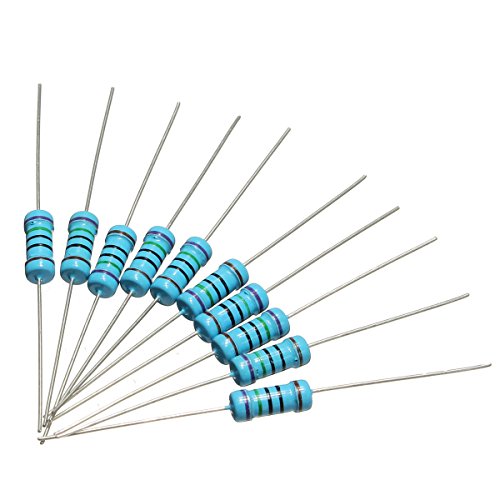 ELEGIANT Metall Film Widerstände Resistor set Assortment Kit 500Pcs 50 Value (1Ohm-1M 1W (1 Watt) - 7