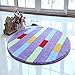 Produktbild DGF Rutschfester runder Teppich Computer Stuhl Kissen Kinderzimmer Wohnzimmer Schlafzimmer Matten Teppich ( Farbe : A , größe : Diameter 160cm )