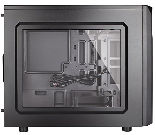 Corsair Carbide Series Spec-M2 - Caja de Ordenador Gaming mATX/Mini-ITX con Ventana (Ventilador Frontal con luz LED), Negro (CC-9011087-WW)