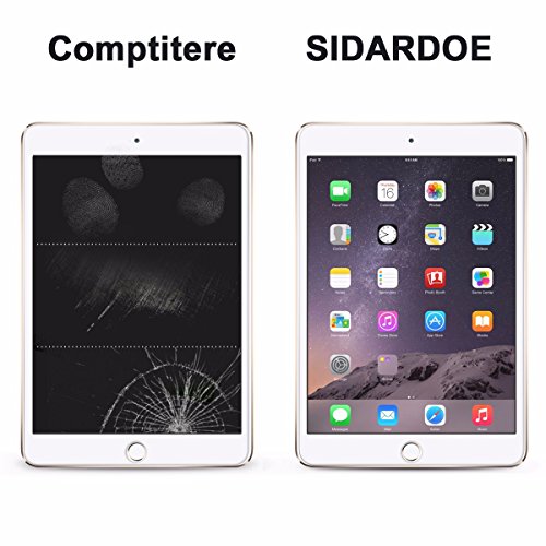 [2-pack] iPad mini Schutzfolie, SIDARDOE gehärtetes Schutzglas Panzerglas für Apple iPad mini, iPad mini 2, iPad mini 3, HD ultraklar, 0,33mm, 2,5D abgerundete Ecken, Härtelevel 9H, kratzfest, fingerabdruckabweisend, mit Garantie - 6