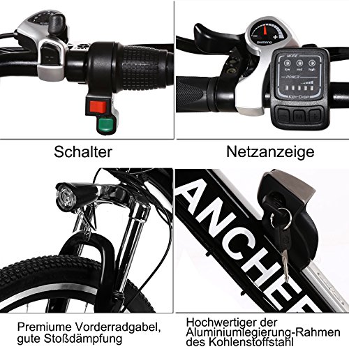 Ancheer Elektrofahrrad 26 Zoll Mountainbike - 6