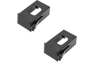 VGOL Lot de 2 boîtiers de batterie 9 V en plastique pour guitare acoustique EQ-7545R Noir 51,5 x 28,5 x 19 mm