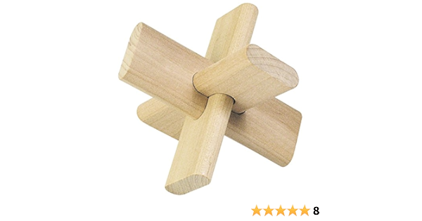 Childrens Wooden Mind Game 3 Piece 90 X 90mm Puzzle The Cross Amazon Co Uk Toys Games