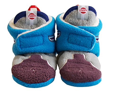 Lodger Slipper with Anti Slip Stars (12 - 18 Months, Native Blues)