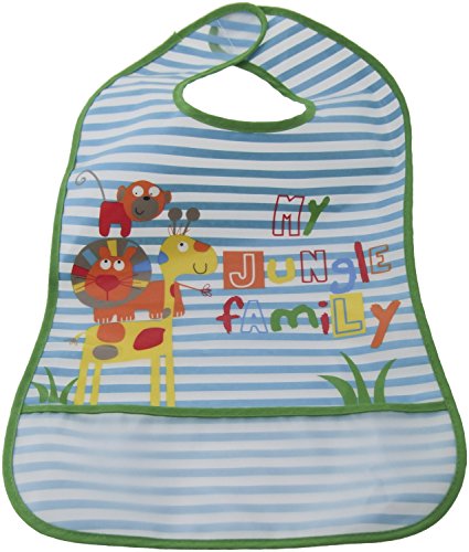 Bieco 38331079 Lätzchen Einfassung, circa 30 x 47 cm, grün