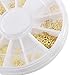 LHWY 3D Gold Decal Stickers Nail Art Tip DIY Decoration Stamping Manicure