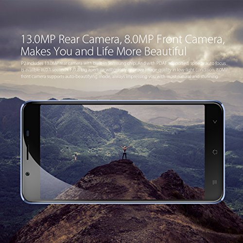 Blackview P2 - 6000mAh Smartphone Ohne Vertrag 5.5 Zoll FHD Touch-Display, MTK6750T Octa Core Prozessor, 4GB RAM/64GB ROM, Android 6.0 4G Dual SIM Dual Standby