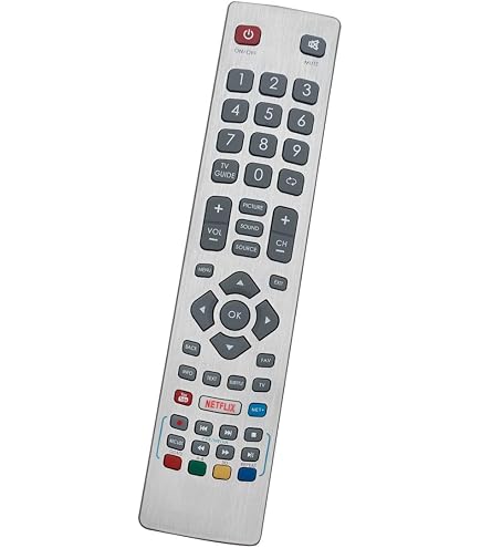 ALLIMITY DH-1710 Télécommande Remplacer pour Sharp Aquos 3D TV LC-32FI5242E LC-32FI5542E LC-32HI5232E LC-32HI5532E LC-40FI5242E LC-40FI5542E LC-49FI5242E LC-49FI5342E LC-49FI5542E