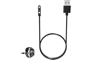 DONGNESI Smart Watch Charger for Radley Series 20, Smart Watch Charger 2 Pin Magnetic, 2 Pin 4mm Magnet USB Charging Cables, Universal Charging Lead Compatible with Radley, Haylou, Reflex Active, Ticwatch