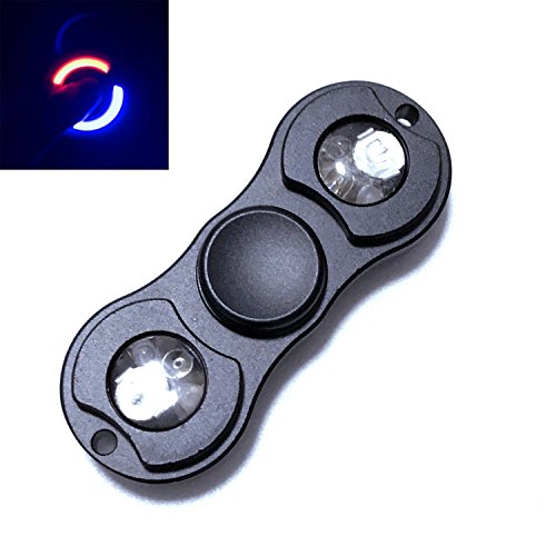 Gifts4uUK LED Light ADHD Anxiety Autism Stress Reducer Fidget Hand Spinner EDC Focus Toy (Black) Gifts4uUK LED Light ADHD Anxiety Autism Stress Reducer Fidget Hand Spinner EDC Focus Toy (Black)