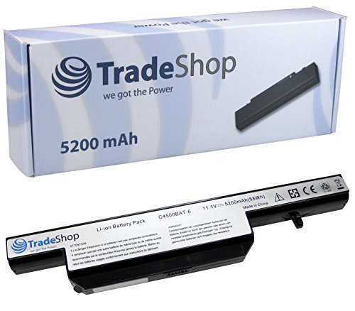 Hochleistungs Li-Ion Qualitäts Akku 10,8V/11,1 5200mAh ersetzt 6-87-C480S-4G4B 6-87-C480S-4P42 6-87-E412S-4D7A 6-87-E412S-4Y4 6-87-W24ES-4W4 für Wortmann Terra Mobile 1509 1526 1527 1528 1547 1547p Clevo W245EUQ