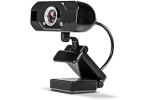 Lindy 43300 Webcam 1080p Full HD con Microfono Stereo, per Video Chat e Registrazione, Compatibile con Windows, Mac e Android