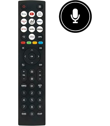 ERF3A86 VINABTY Télécommande vocale de Remplacement Hisense A214402(55U7HQ) A21530P(55A85H) A220903(55U8HQ) A220908(65U7HQ