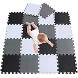 Además de ser insonorizante, la resistente alfombra puzle se puede limpiar y desmontar de forma rápida y sencilla. Con aprox. 30 x 30 cm por pieza y una superficie total de aprox. 1,62 m², una combinación de estera de juegos y alfombrilla rompecabezas es el juguete ideal para los días lluviosos.