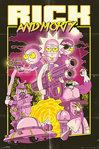 GB Eye LTD, Rick y Morty, Action Movie, Maxi Poster 61 x 91,5 cm