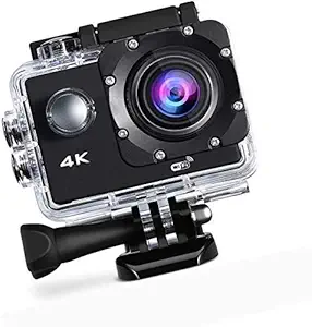 Rambot Action Camera 4K Sport Camera Wi-Fi Underwater Camera Helmet Camera 170? Wide Angle with 2.4G Remote Control, Time Lapse and Slow Motion