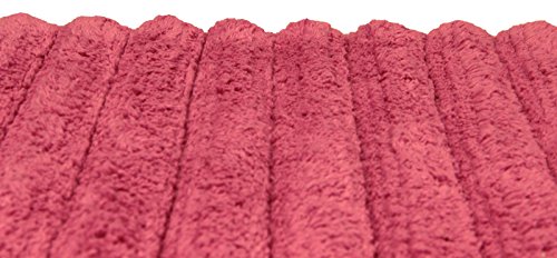 Burma, Badteppich, Badematte, 100% Baumwolle, Badvorleger, Badezimmermatte, Rosa - 4