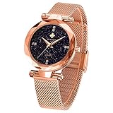 Elegantes unregelmäßiges Fenster mit Diamantkugel, wunderschöner Stern und sternenkugel, die romantischer ist. Diese Uhr ist ideal für den täglichen Gebrauch.