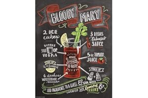 Ducomi Quadri Vintage Targhe Metallo Decorative Cucina e Casa - Targa con Stampe Americane Decorazione Muro Parete - Quadro Metallico Appendere - Poster Accessori Arredo Soggiorno (Cocktail 10492)