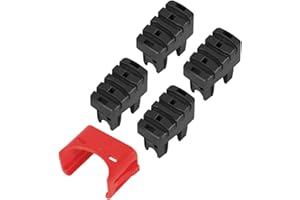 Hailo EasyClix - Set di piedini di ricambio per scale a gradini Hailo, taglia L, anno di costruzione 2015-4 piedini per scala, 2 staffe di montaggio, colore: Grigio