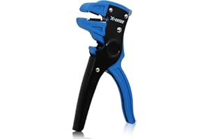 X-COTEC Pinza Spelafili, Spellacavi Elettrici Automatica, Attrezzi Elettricista 2 in 1 Pinza, Professionale Tagliafili, Pinze Multifunzione, Pinze da Taglio Blu, 24–10 AWG