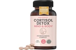 HERA VITALITY Ashwagandha Mind & Body Balance 1000mg – Adaptogen Support for Stress, Calm Energy, Sleep & Mood – Hormone Balance & Focus – 120 Vegan Tablets