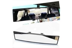 BESIDE_AUTO Rétroviseur intérieur incurvé convexe à clipser pour voiture 300 mm de large