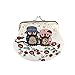 Produktbild Damen Frauen Mädchen Retro Vintage Owl Leder Kleine Brieftasche Haspe Geldbörse Clutch Bag (C)