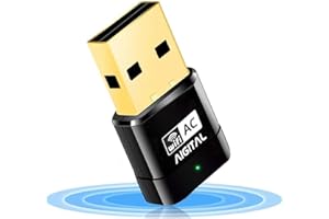 Aigital USB Wifi Dongle, AC600 Dual Band 5G/2.4G Network USB Wifi Adapter Mini Wireless Adapter for PC,Desktop Laptop, Compatible with Windows 7/8/10/11/XP/Vista Mac Os.
