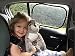 Car Sun Shade | Pack Of 2 Premium Universal Car Window Shades | Blocks 98% Of UV Rays | Protect Your Children And Pets | Cling Static Fit | 100% Lifetime Guarantee | Bonus Strong Mammy Clip
