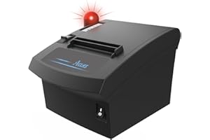 ACLAS 80mm Küchendrucker Thermodrucker Quittungsdrucker POS mit USB + Ethernet Bondrucker Anschluss 250 mm/s ESC/POS für Windows PC Restaurant Küche