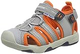 geox lauflernschuhe test Breite Passform: Standard Geox Baby Jungen Multy Boy B Sandalen, Grau (Grey/Orange C0036), 24 EU