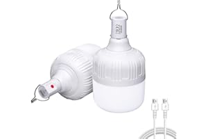 Confezione Da 2 Lanterne Da Campeggio, Luci Da Campeggio A LED Per Esterni, Torce Ricaricabili Con - Foto 4