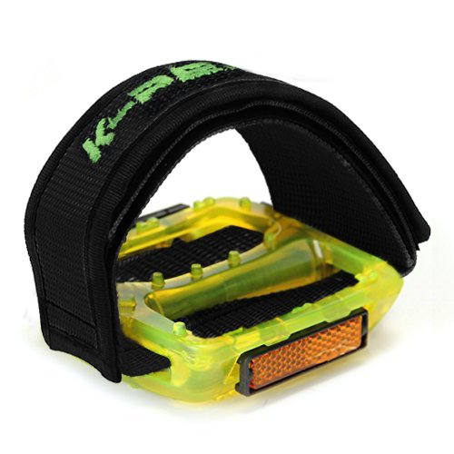 PsmGoods 1 Paar Fixed Gear Fixie BMX-Fahrrad-Doppelklett Pedal Toe Clip Straps - 2