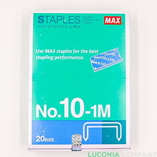 20 cajas 20 000-grapas n grapas Max aut ntico 10-1M para oficina grapadoras 20 cajas 20 000-grapas n grapas Max aut ntico 10-1M para oficina grapadoras