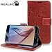 Samsung S6 Cover, REALIKE™ {Imported} Premium Leather Wallet Flip Case For Samsung Galaxy S6 (Royal Style Series - Brown) RS.797.00