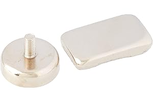 FIRST4MAGNETS N42 Neodymium Pot Magnet with M5 Stud for Arts, Crafts, Model Making, DIY, Hobbies, Office, and Home - 25mm dia x 8mm thick - 20kg Pull