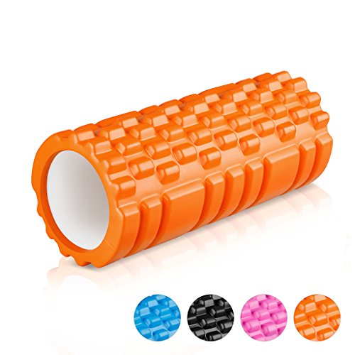 Enkeeo Foamroller / Faszienrolle / Schaumstoffrolle / Foam Roller / Fitnessrolle / Yogarolle / Massagerolle für Faszientraining, Tiefengewebe-Massage, Entspannung, Fitnessstudio, Pilates, Yoga